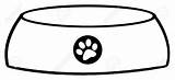 Dog Bowl Empty Clipart Coloring Outline Bone Bowls Outlined Cat Stock Clip Dish Print Food Paw Eating Clipartmag Depositphotos Royalty sketch template