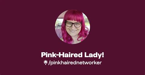 Pink Haired Lady Instagram Facebook Linktree