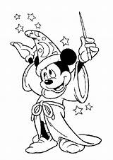 Mickey Coloring Mouse Magician Pages Disney Magic Kids Mago Drawings Printable Sheets Wizard Colouring Print Para Color Coloringkids Baby Cartoon sketch template