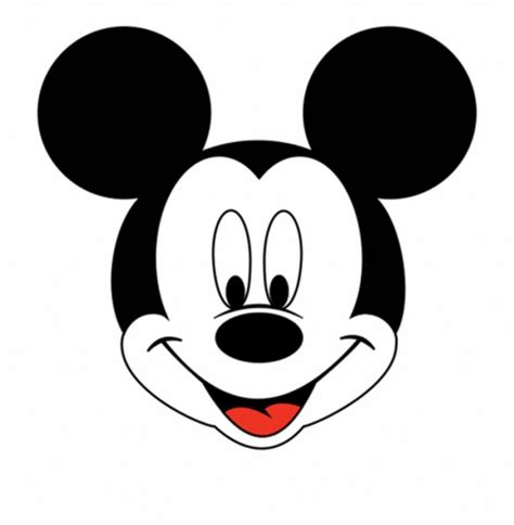 large mickey mouse face template addictionary