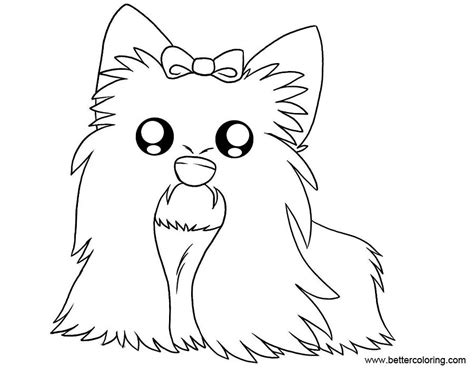 yorkie coloring pages yorkshire terrier  printable coloring pages