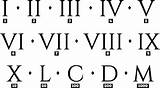 Roman Numerals sketch template