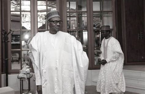 New Photos Of President Buhari And His Son Yusuf Theinfong
