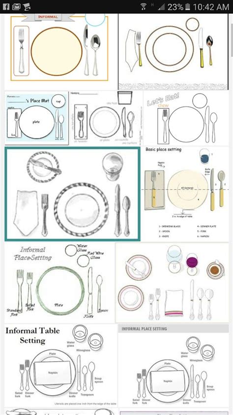 quick reference   plate settings plate sets party
