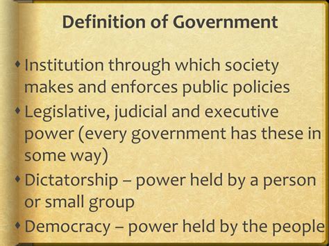 chapter  principles  government powerpoint