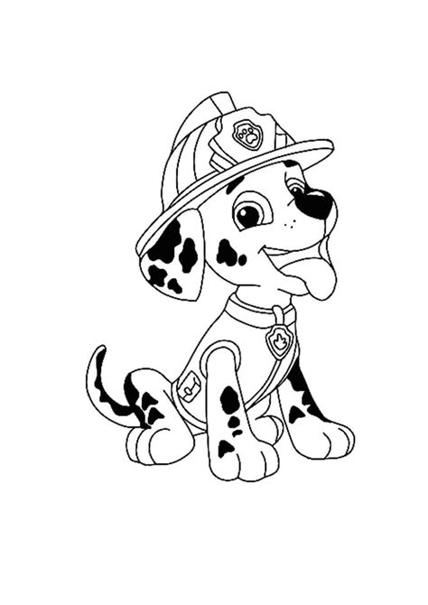 paw patrol marshall coloring sheet paw patrol coloring pages