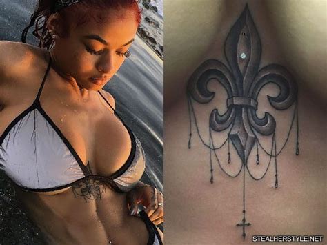 India Westbrooks Fleur De Lis Jewelry Chest Tattoo