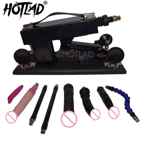 Sex Machine For Women With Vibrating Black Dildo Folding Rod Automatic