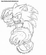 Coloring Sonic Werehog Pages Hog Clipart Print Library Line Webstockreview sketch template