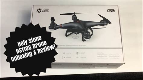 holy stone hsg drone unboxing review youtube