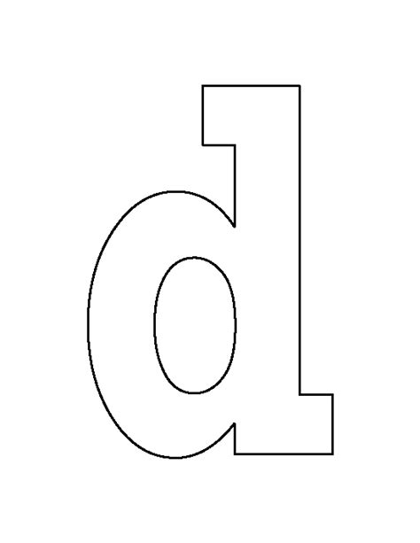 printable lowercase letter  template