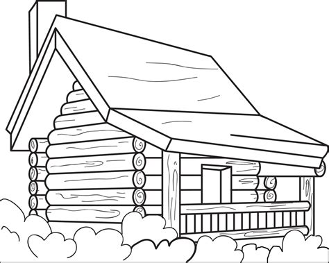 effortfulg log cabin coloring pages