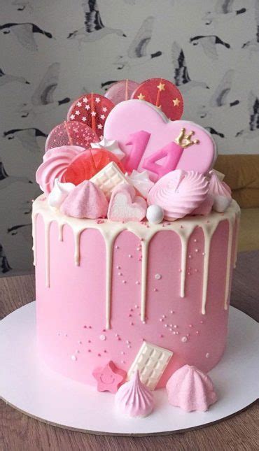 54 Jaw Droppingly Beautiful Birthday Cake 14th Pink Birthday Cake