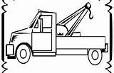 Tow Coloring Truck Pages Colorings Getcolorings Drawing Getdrawings sketch template