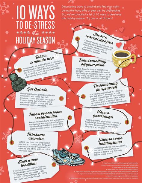 47 10 ways to de stress holidays 50 infographics to help you less