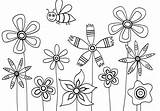 Coloring Flowers Kids Flower Pages Cute Drawing Printable Step Spring Preschoolers Tiny Print Color Getdrawings Getcolorings Draw Preschool Paint Pretty sketch template