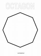 Octagon Kinderart sketch template