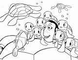 Finding Coloring Pages Nemo Dory Getdrawings Squirt Crush Drawing Colouring Otter Kids Printable Choose Board Gathering sketch template