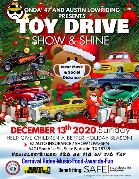 toy drive show shine