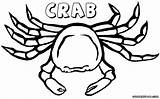 Crab Coloring Pages Crab1 sketch template