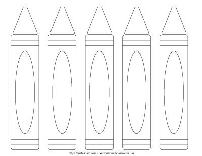 crayon template  printable  printable templates