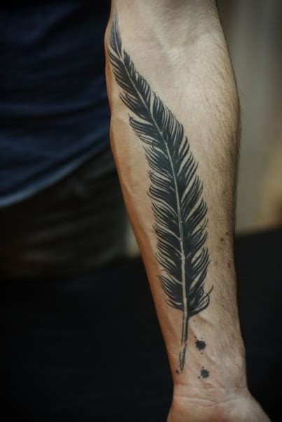 Feather And Ink Graphic Tattoo Idea Best Tattoo Ideas Gallery