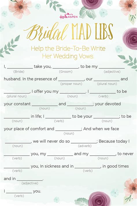 exciting bridal shower games printables kate aspen