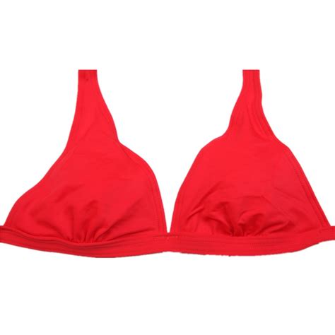 2018 New Style Naughty Ladies Sexy Red Bandeau Swimwear Bikini After