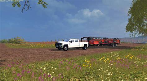 maurer gooseneck header trailer  farming simulator