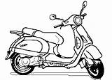 Vespa Vespas Infantiles Fichas sketch template