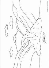Glacier Coloring Pages Getdrawings sketch template