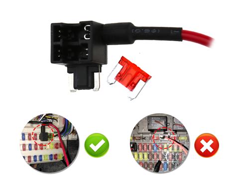 micro blade  profile mini aps att fuse adapter add  circuit    fuses ebay