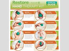 : Gaiam Restore Hand Therapy Exercise Ball Kit : Stress