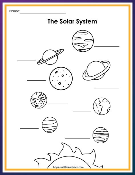 solar system worksheets  kids adanna dill