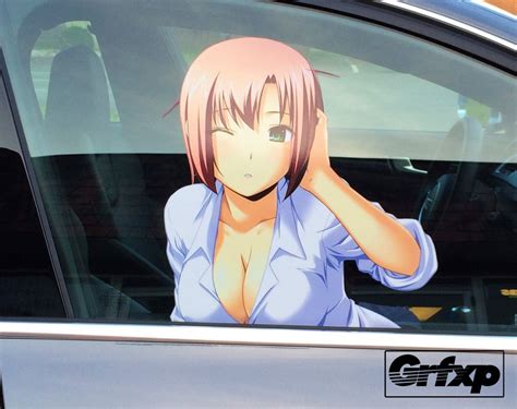 Sexy Anime Girl Passenger Window Graphic Grafixpressions