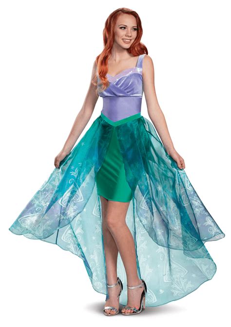 ariel the little mermaid womens adult deluxe disney princess costume m