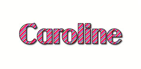 caroline logo besplatnyy instrument dlya dizayna imeni ot flaming text