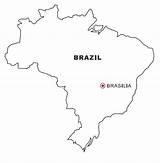 Brasil Brasile Pintar Brasilien Landkarte Colorea Nazioni Cartine Calcar Ausmalen Landkarten Pegar Recortar Tus Geografie Malvorlage Agencia sketch template
