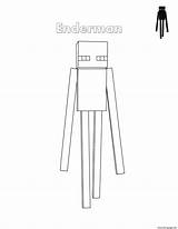 Enderman Coloring Minecraft Pages Print Mine Craft Search Again Bar Case Looking Don Use Find Top sketch template