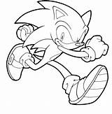 Coloring Sonic Pages Unleashed Running Popular sketch template