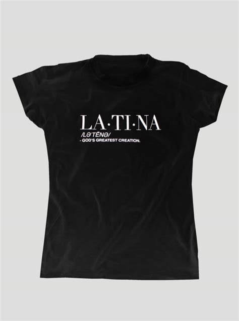 latina ladies t shirt black in 2020 t shirts for women