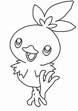 Torchic Lineart sketch template