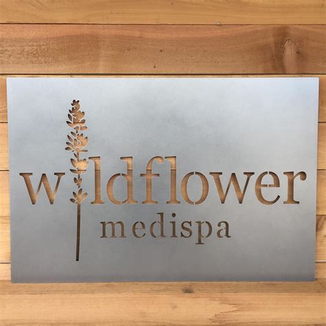 large custom business logo signs metal laser cut signs business