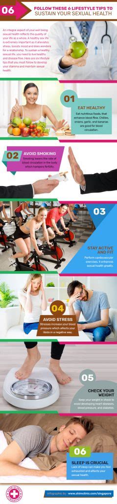 infographic vital lifestyle tips to improve your sexual health