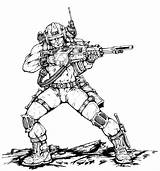 Trooper Rogue sketch template