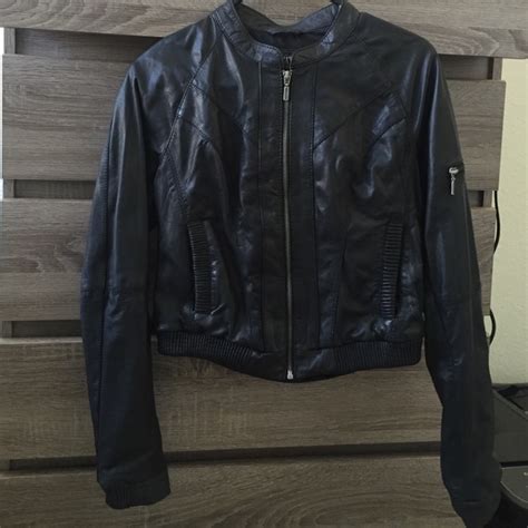 bershka jackets coats black leather jacket poshmark