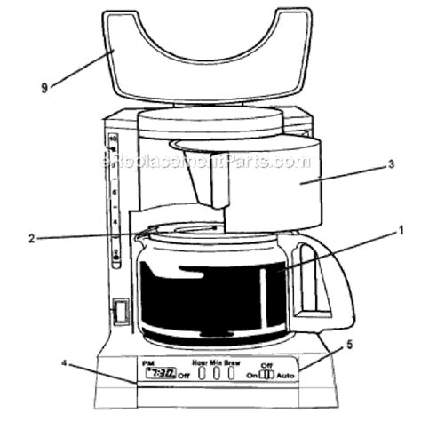 coffee adx parts list  diagram ereplacementpartscom