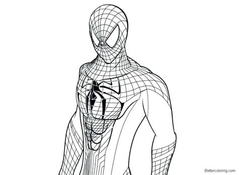 spiderman homecoming coloring pages superhero  printable coloring