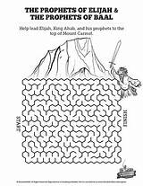 Elijah Baal Prophets Prophet Vbs sketch template