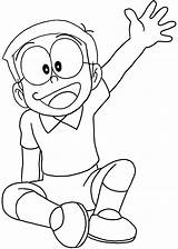 Nobita Drawing Nobi Doraemon Draw Easy Tutorial Finished sketch template